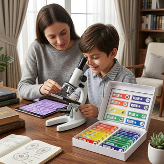 Kids Portable Microscope Specimen Slides STEM Learning | Woodson