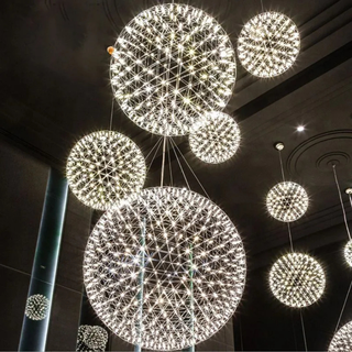 Modern LED Orb Pendant Chandelier Light | Celestara