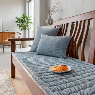 Quilted Ribbed Non Slip Sofa Protector Cover | Taylor