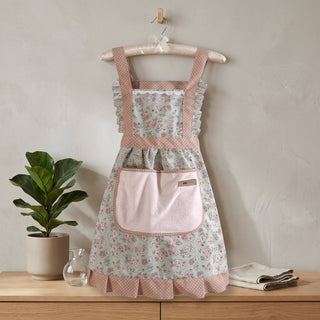 Adjustable Floral Kitchen Apron with Front Pocket | Middleton