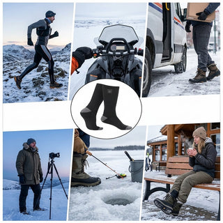 Rechargeable Electric Heated Socks With Fast Warming And Waterproof Battery Port | Remington