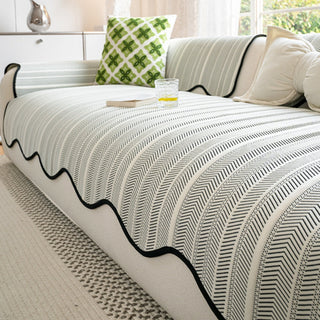 Geometric Non Slip Summer Sofa Seat Cover | Brookfield