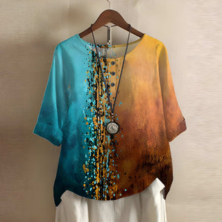 Women Blouse | Floral Embroidery | Loose Fit | Summer