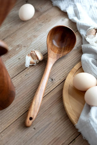 Natural Teak Wood Kitchen Utensil Set – 5, 7 or 10 Pieces | Teakora