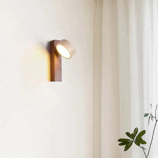 Wabi Sabi Rotatable Stone Wall Sconce Light | Norvique