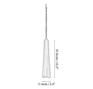 Japanese Wabi Sabi Tassel Pendant Ceiling Light | Langford