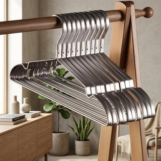 Slim Non Slip Aluminum Clothes Hangers Closet Organizer | Wallace