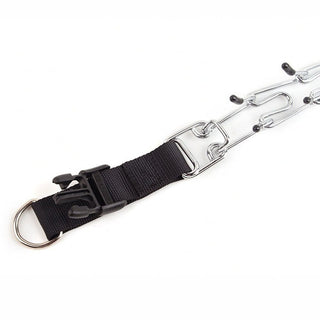 Adjustable Dog Prong Collar With Nylon Cover And Strong D Ring For Control | Talbot