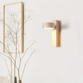 Wabi Sabi Rotatable Stone Wall Sconce Light | Norvique