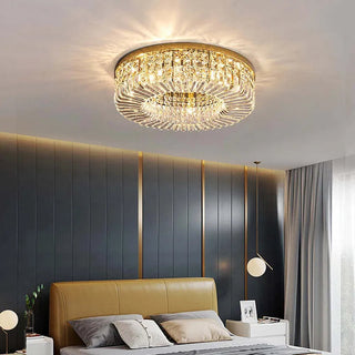 Luxury Crystal Flush Mount Ceiling Chandelier | Celestique