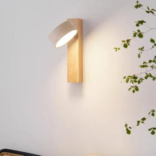 Wabi Sabi Rotatable Stone Wall Sconce Light | Norvique