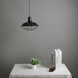 Industrial Metal Wire Cage Pendant Ceiling Light | Weston