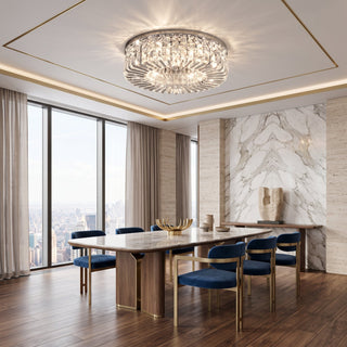 Luxury Crystal Flush Mount Ceiling Chandelier | Celestique