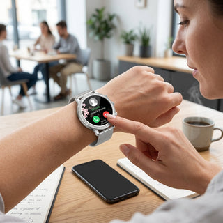 Smartwatch with SOS Calling Bluetooth Connectivity and Health Monitoring | Hollis