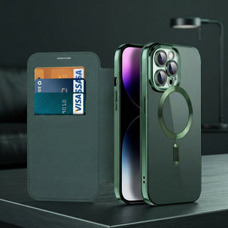 Magnetic Leather Flip Case For iPhone 11 To 14 Series With RFID Blocking | Willard