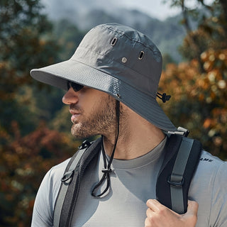 Wide Brim Sun Hat with UV Protection and Adjustable Chin Strap for Outdoors | Hilliard