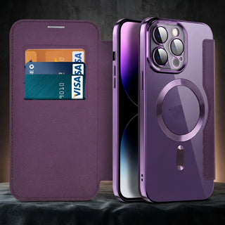 Magnetic Leather Flip Case For iPhone 11 To 14 Series With RFID Blocking | Willard