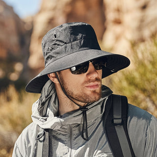 Wide Brim Sun Hat with UV Protection and Adjustable Chin Strap for Outdoors | Hilliard