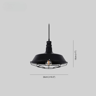 Industrial Metal Wire Cage Pendant Ceiling Light | Weston