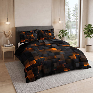 Modern Geometric Duvet Cover Set with Pillowcases | Madison