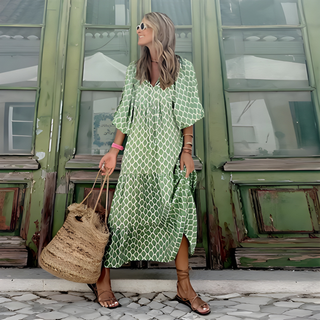 Women Dress | Geometric Print | Maxi Dress | Summer