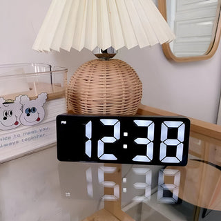 LED Mirror Display Digital Alarm Clock With Snooze | Brookfield