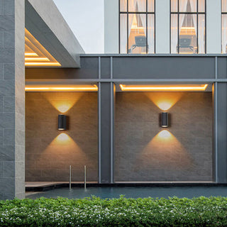 Modern Up Down Outdoor LED Wall Light Fixture | Arvenique