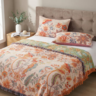 Double Sided Floral Jacquard Decorative Pillow Cover | Parkston