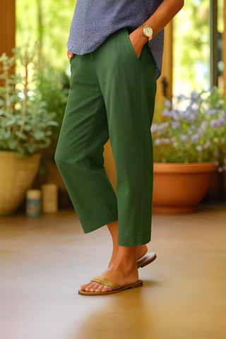 Women Pants | Straight Leg | Casual Fit | Summer