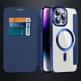 Magnetic Leather Flip Case For iPhone 11 To 14 Series With RFID Blocking | Willard