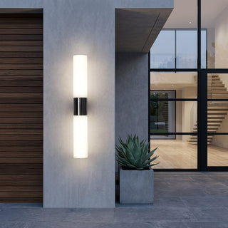 Modern Acrylic Cylinder Up Down Wall Light | Brooks