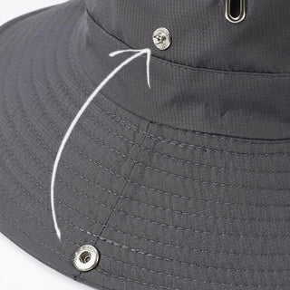 Wide Brim Sun Hat with UV Protection and Adjustable Chin Strap for Outdoors | Hilliard
