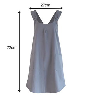 Cross Back Kitchen Apron with Front Pockets | Grandview