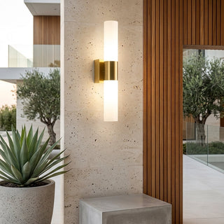 Modern Acrylic Cylinder Up Down Wall Light | Brooks