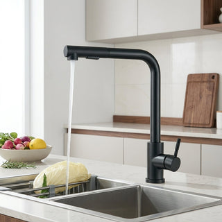 Stainless Steel Kitchen Faucet with Pull Out Spray Head and Ceramic Valve | Hensley