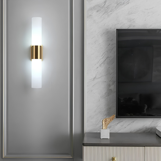 Modern Acrylic Cylinder Up Down Wall Light | Brooks