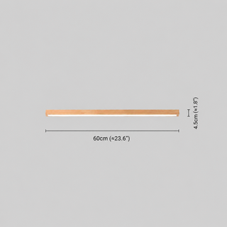 Minimalist Linear Wood LED Pendant Light Fixture | Veralith