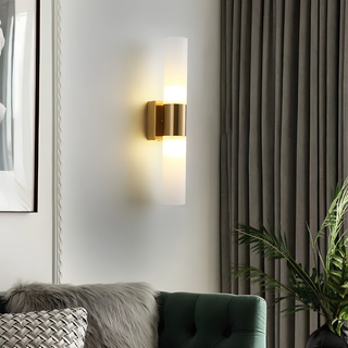 Modern Acrylic Cylinder Up Down Wall Light | Brooks
