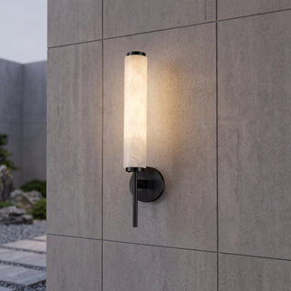 Modern Marble Cylinder Wall Sconce Light | Marovelle