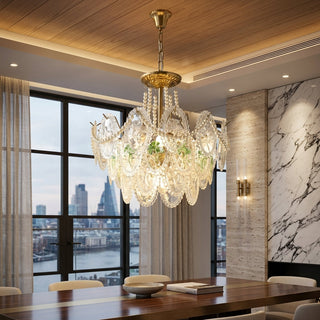 Modern Glass Disc Pendant Chandelier Light | Elarique