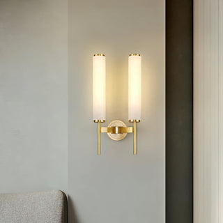 Modern Marble Cylinder Wall Sconce Light | Marovelle