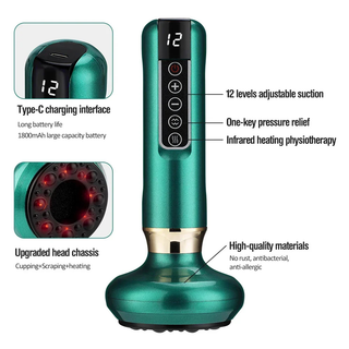 Electric Cupping Massager With Adjustable Suction And Scraping | Reeves