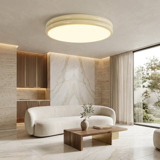 Modern Round Flush Mount Ceiling Light Fixture | Clayton
