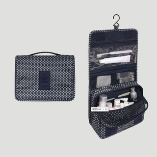 Water Resistant Toiletry Bag With Multiple Compartments And Hanging Hook | Sutton