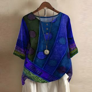 Women Blouse | Floral Embroidery | Loose Fit | Summer