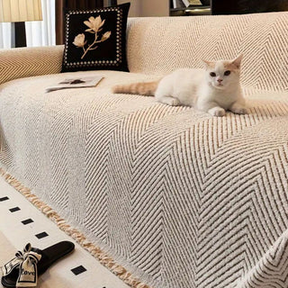 Boho Chevron Non Slip Decorative Sofa Cover | Whitmore