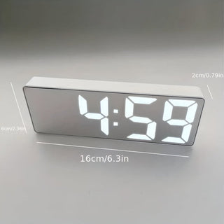 LED Mirror Display Digital Alarm Clock With Snooze | Brookfield