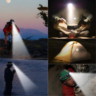 Rechargeable 2000 Lumen LED Headlamp with Adjustable Zoom | Lumora
