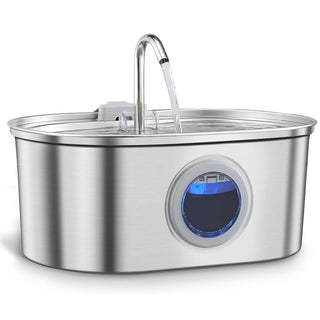 3.2L Stainless Steel Automatic Pet Water Fountain for Cats & Dogs | Hydriva