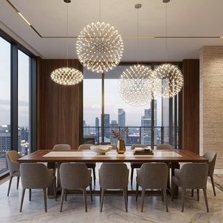 Modern LED Orb Pendant Chandelier Light | Celestara